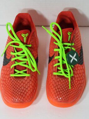 NIKE KOBE 6 PROTO REVERSE GRINCH BASKETBALL SIZE 7 YOUTH SNEAKERS NEW